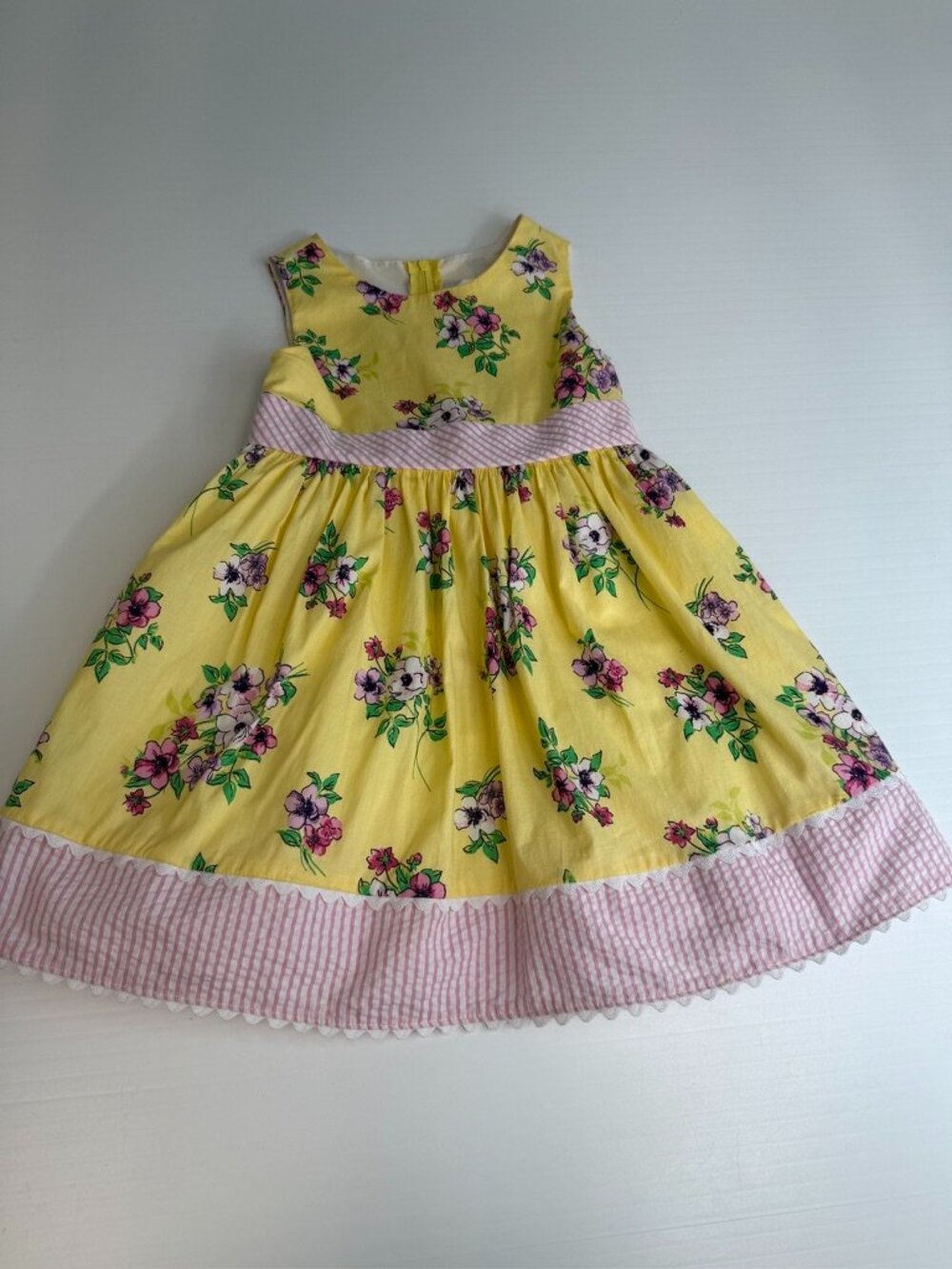 Rare Editions Dress Girl 3T Floral Sleeveless Shift Princess School Party Ex